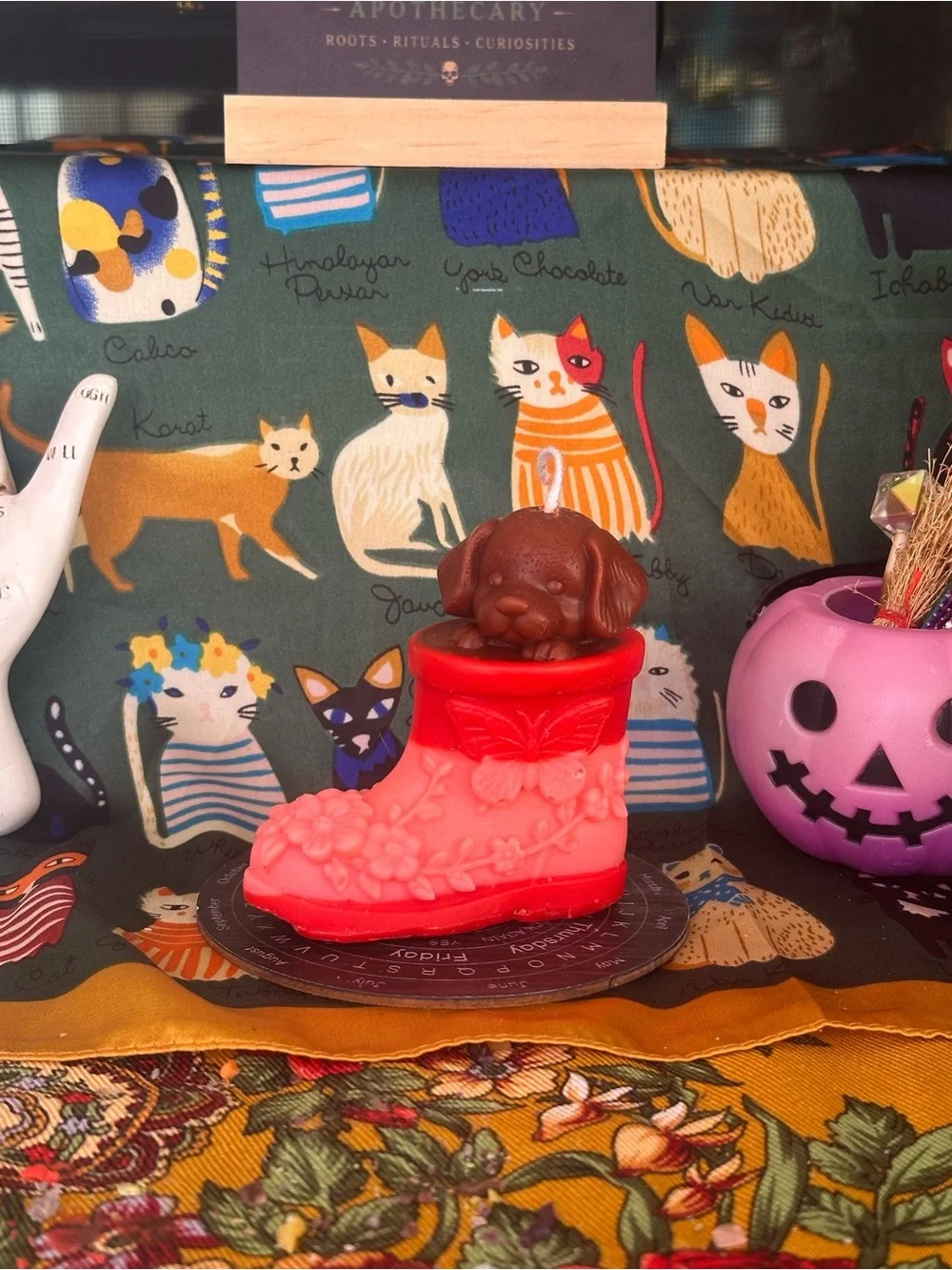 Puppy in a Boot Candle